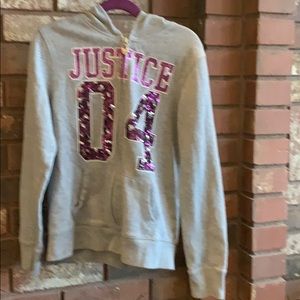 Justice zip hoodie